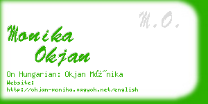 monika okjan business card